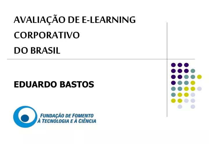 avalia o de e learning corporativo do brasil eduardo bastos