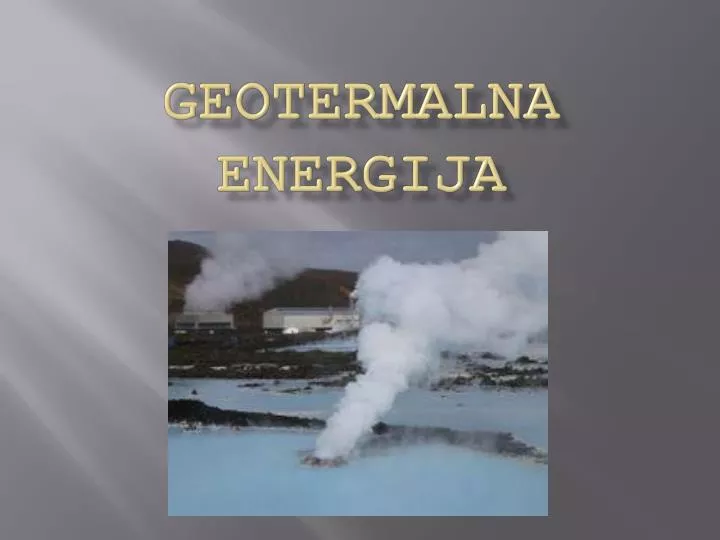 geotermalna energija
