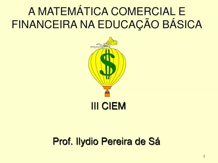 a matem tica comercial e financeira na educa o b sica