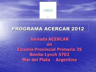 programa acercar 2012