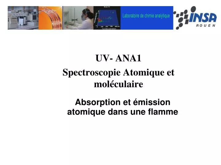 uv ana1 spectroscopie atomique et mol culaire