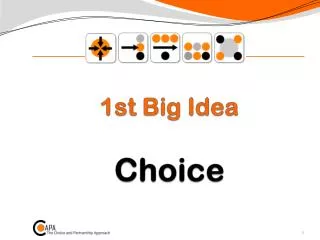 1st Big Idea Choice