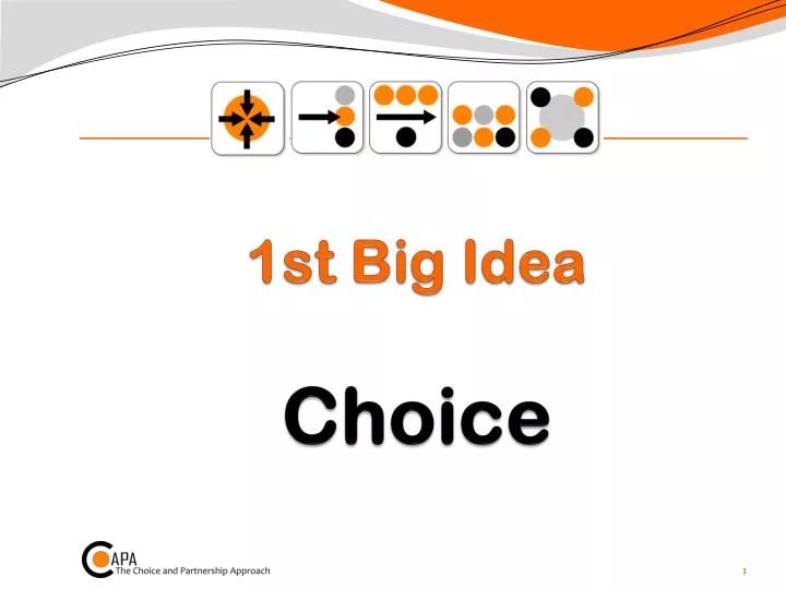 1st big idea choice
