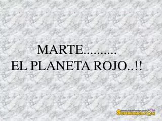 marte el planeta rojo