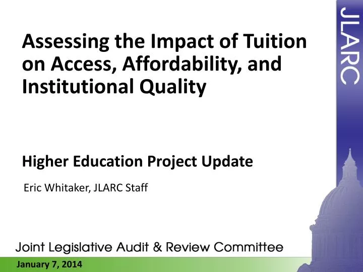 assessing the impact of tuition on access affordability and institutional quality