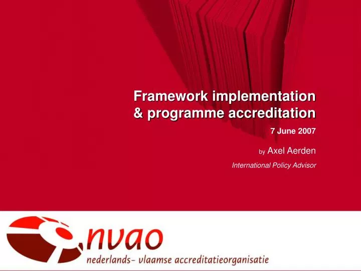 framework implementation programme accreditation