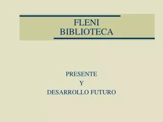 fleni biblioteca
