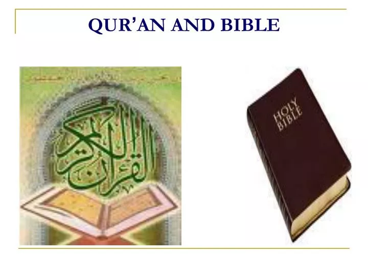 qur an and bible