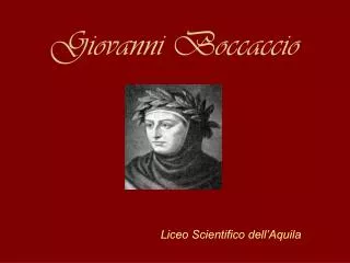 giovanni boccaccio