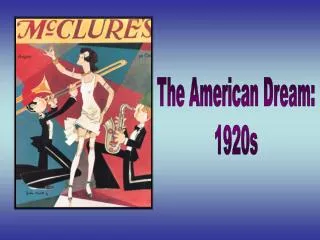 The American Dream: 1920s
