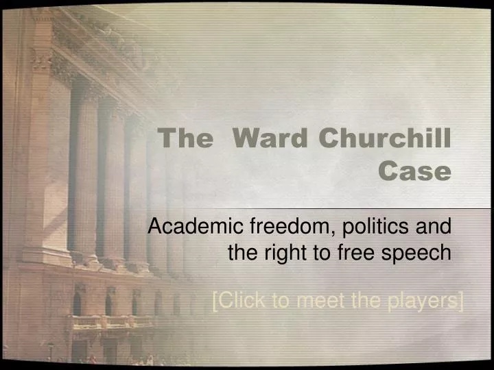 the ward churchill case
