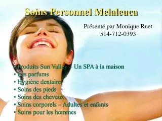 soins personnel melaleuca