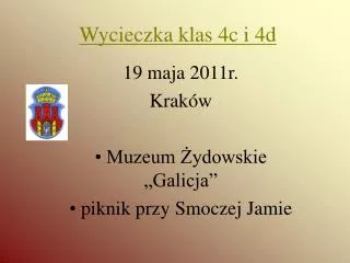 wycieczka klas 4c i 4d