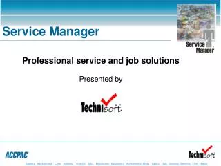 Professional service and job solutions Presented by