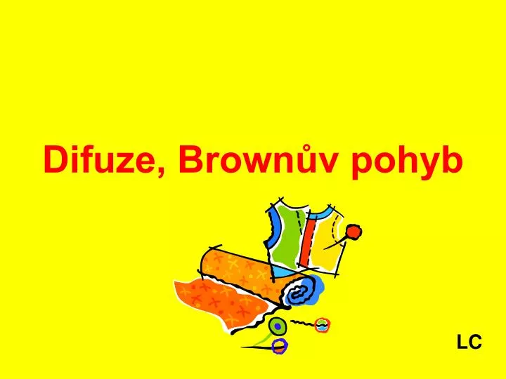 difuze brown v pohyb