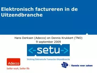 elektronisch factureren in de uitzendbranche
