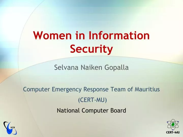 women in information security