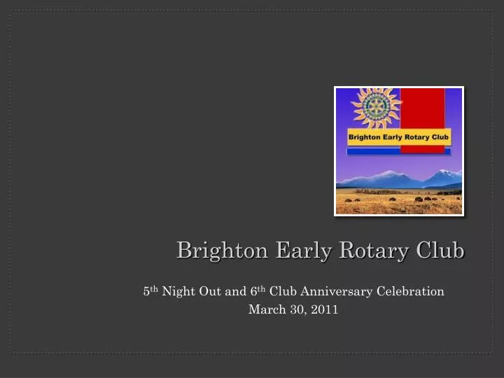 brighton early rotary club