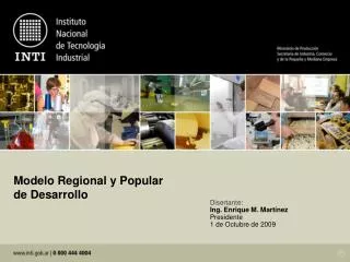 modelo regional y popular de desarrollo