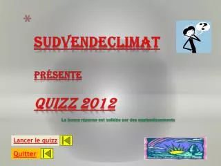 lancer le quizz