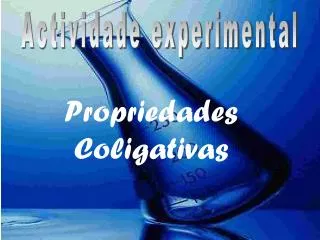 Actividade experimental