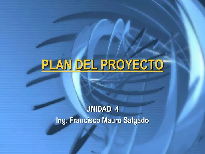 plan del proyecto
