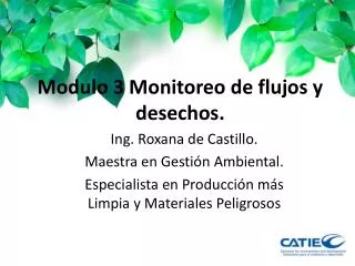 modulo 3 monitoreo de flujos y desechos