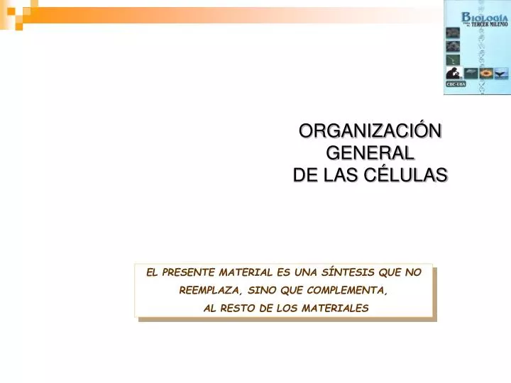 organizaci n general de las c lulas