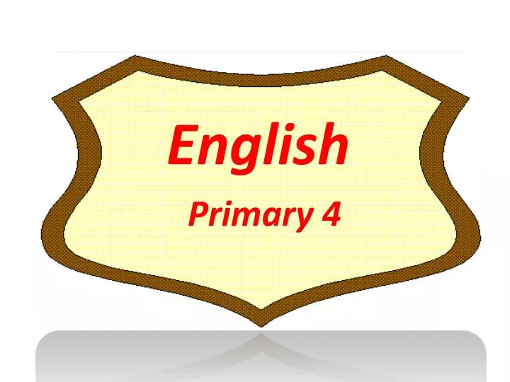 english primary 4