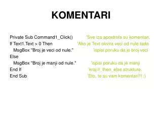 komentari