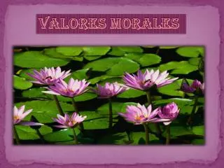 valores morales