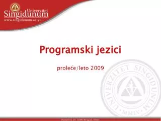 programski jezici