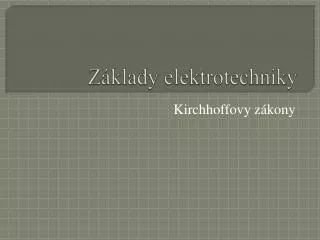 z klady elektrotechniky