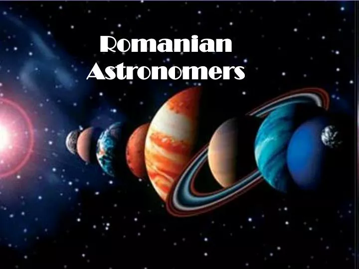romanian astronom ers