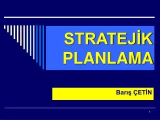 stratej k planlama
