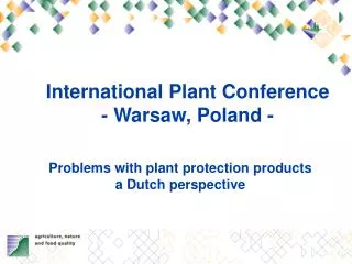 International Plant Conference - Warsaw, Poland -