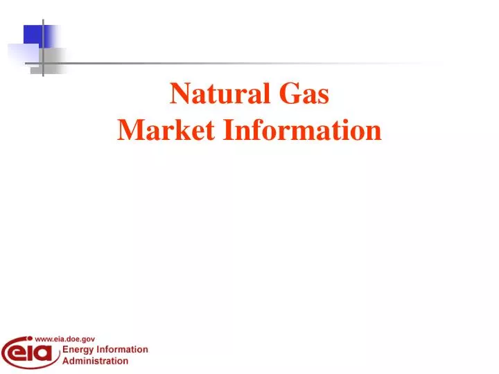 natural gas market information