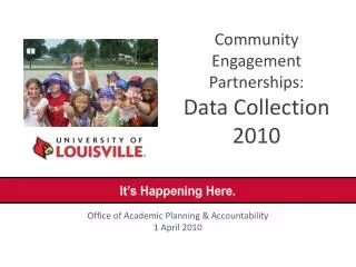 Community Engagement Partnerships: Data Collection 2010