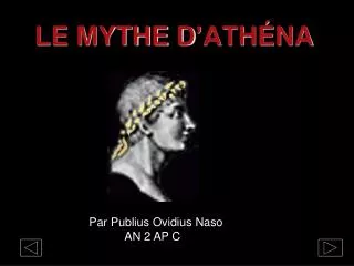le mythe d ath na