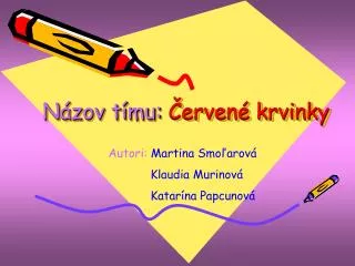 n zov t mu erven krvinky