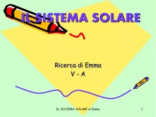 il sistema solare