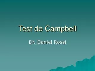test de campbell