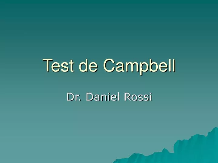 test de campbell