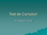 Test de Campbell - slide 1