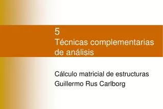 5 t cnicas complementarias de an lisis