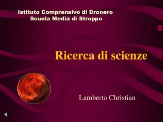 ricerca di scienze
