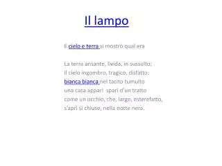 il lampo