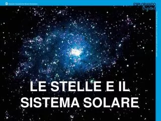 le stelle e il sistema solare
