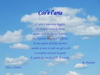 cos l aria