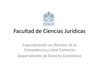 facultad de ciencias jur dicas